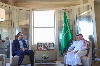 The Deputy Prime Minister and Minister of Foreign Affairs Meets Saudi Minister of Foreign Affairs