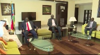South Sudan's Presidential Advisor on Security Affairs, Foreign Minister Meet Ambassador of Qatar