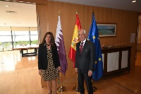 وزير الدولة للشؤون الخارجية يجتمع مع نظيرته الإسبانية