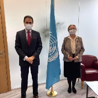 Director of UN Office in Geneva Meets Qatari Envoy