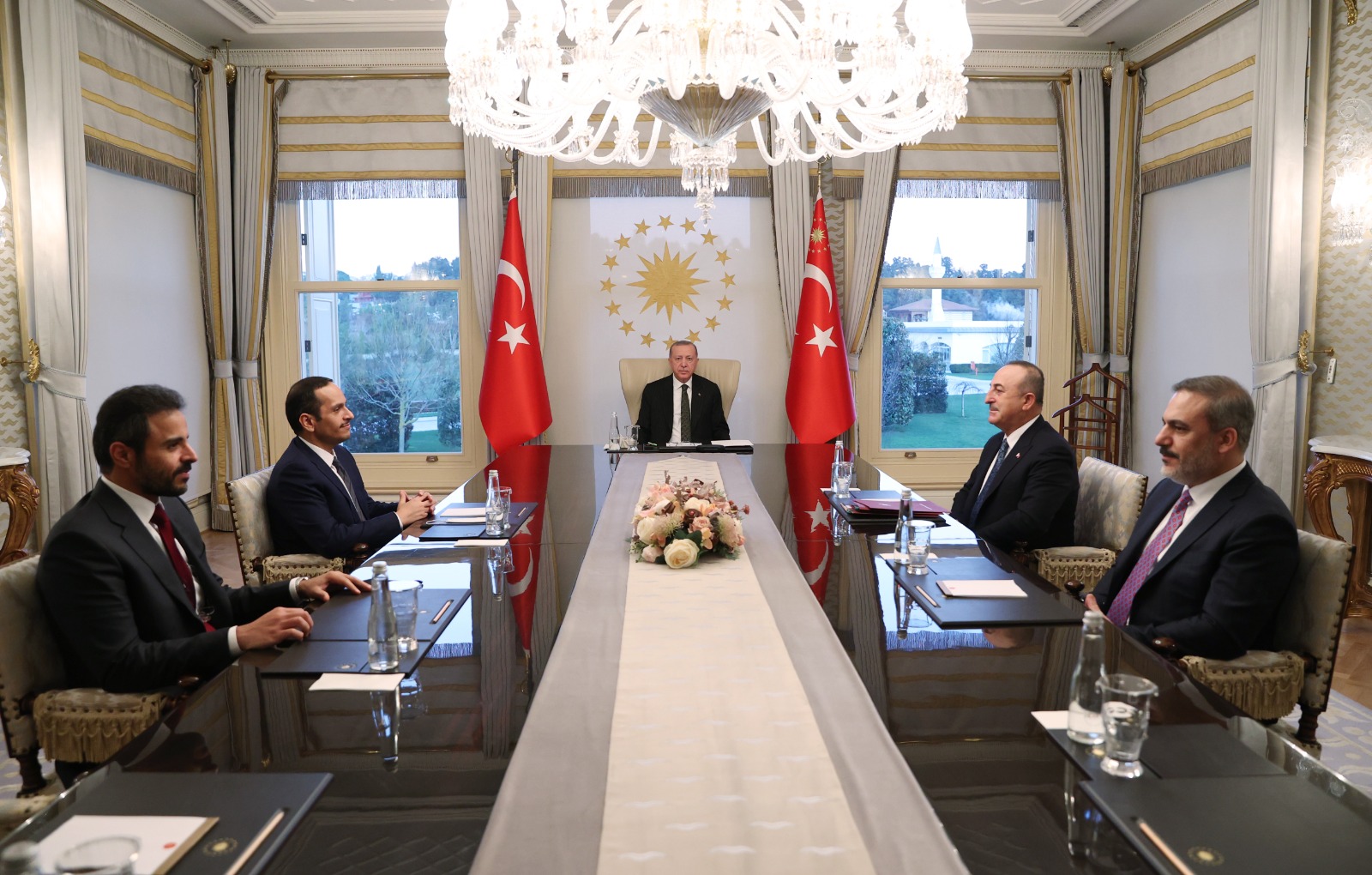President of Turkey Meets Deputy Prime Minister and Minister of Foreign Affairs