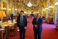 رئيس مجموعة الصداقة فرنسا- دول الخليج بمجلس الشيوخ الفرنسي يجتمع مع سفير دولة قطر
