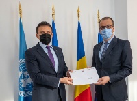 رسالة خطية من نائب رئيس مجلس الوزراء وزير الخارجية إلى وزير خارجية رومانيا 
