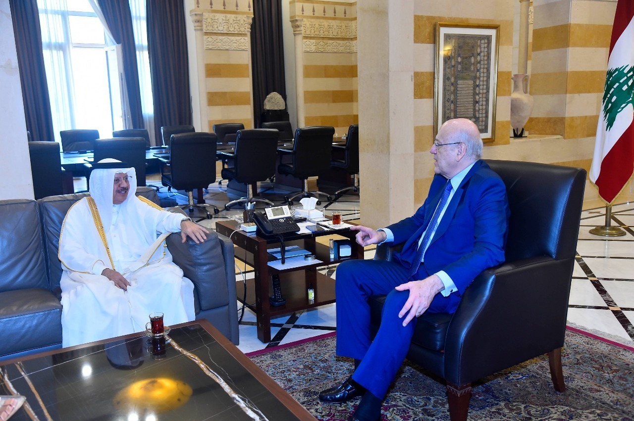 Prime Minister of Lebanon Meets Qatar's Ambassador