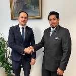 وزير الدولة بوزارة خارجية كرواتيا يجتمع مع سفير دولة قطر 