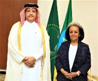 President of Ethiopia Meets Qatar's Ambassador