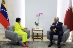 النائبة التنفيذية لرئيس فنزويلا تجتمع مع وزير الدولة للشؤون الخارجية 
