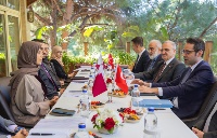 Minister of State for International Cooperation Meets Turkiye's Deputy Ministers of Foreign Affairs, Interior