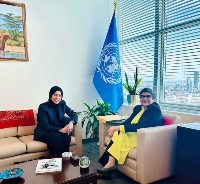 المندوب الدائم لدولة قطر لدى الأمم المتحدة تجتمع مع وكيلة الأمين العام للأمم المتحدة 