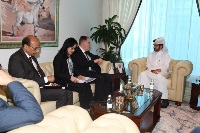 مدير إدارة الشؤون العربية بوزارة الخارجية يجتمع مع مساعد الأمين العام للأمم المتحدة