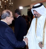 سفير قطر يشارك في حفل أقامه الرئيس اللبناني بمناسبة عيد الميلاد