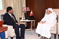Foreign Minister Meets Sri Lankan Counterpart