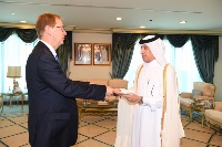 Minister of State for Foreign Affairs Receives Copy of Credentials of Norway Ambassador
