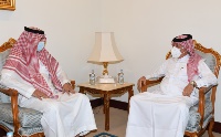 Minister of State for Foreign Affairs Meets Acting Charge D'affaires of Saudi Embassy in Qatar