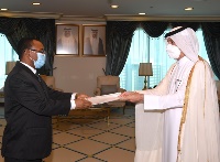 Minister of State for Foreign Affairs Receives Copy of Credentials of Tanzanian Ambassador