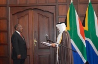 رئيس جمهورية جنوب أفريقيا يتسلم أوراق اعتماد سفير دولة قطر
