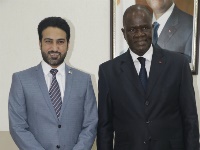 Ivorian Parliament's Speaker Meets Qatar's Ambassador