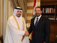 رئيس الحكومة اللبنانية المكلف يستقبل سفير قطر