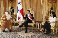 Panama's President Receives Credentials of Qatar's Ambassador