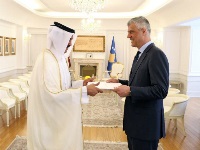 President of Kosovo Receives Credentials of Qatar's Ambassador