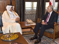 Lebanon Parliament Speaker Meets Qatari Ambassador
