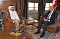 رئيس مجلس النواب اللبناني يستقبل سفير دولة قطر