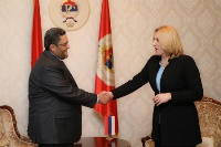 رئيسة جمهورية صرب البوسنة تستقبل سفير قطر
