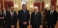 الرئيس الإيطالي يستقبل سفير قطر