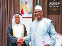 HH the Amir Sends Written Message to President of Republic of Mali