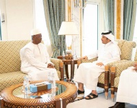 HH the Amir Receives Written Message from President of Guinea