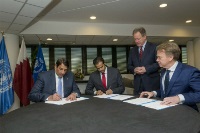 صندوق قطر للتنمية وقطر الخيرية يوقعان اتفاقية مع برنامج الغذاء العالمي لتأمين الاحتياجات الإنسانية للشعب اليمني