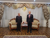 وزير الخارجية بجمهورية طاجيكستان يجتمع مع سفير دولة قطر 