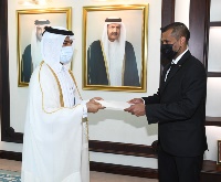 Secretary-General of Ministry of Foreign Affairs Receives Copy of Credentials of Four Ambassadors