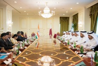 قطر والهند توقعان الإعلان المشترك لإنشاء لجنة مشتركة بين البلدين