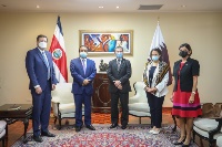 Vice President of Costa Rica Meets Qatar's Ambassador