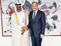 نائب رئيس الوزراء بجمهورية كوسوفا يجتمع مع سفير دولة قطر