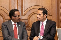 نائب رئيس مجلس الوزراء وزير الخارجية يلتقي الرئيس الصومالي