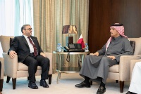 نائب رئيس مجلس الوزراء وزير الخارجية يجتمع مع رئيس المجلس الأعلى الليبي