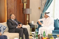 نائب رئيس مجلس الوزراء وزير الخارجية يجتمع مع وزير التعليم العالي والبحث العلمي العراقي
