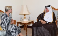 Minister of State for Foreign Affairs Receives Copies of Credentials of German and Dutch Ambassadors