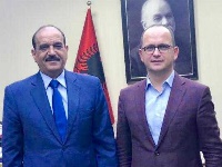Albanian Minister for Europe and Foreign Affairs Meets Qatari Ambassador