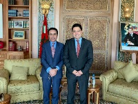 Moroccan Minister of Foreign Affairs Meets Qatari Ambassador