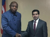 وزير المالية والتخطيط التنموي في ليبيريا يجتمع مع القائم بالأعمال القطري