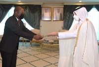 Minister of State for Foreign Affairs Receives Copy of Credentials of Burundi Ambassador